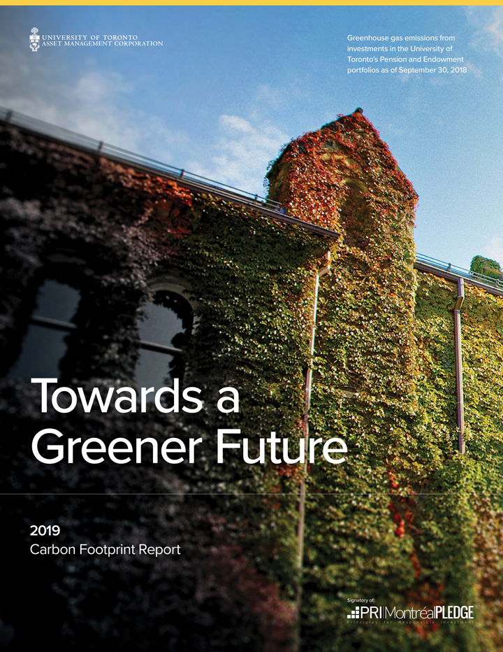 Cover of 2019 Carbon Footprint Report.