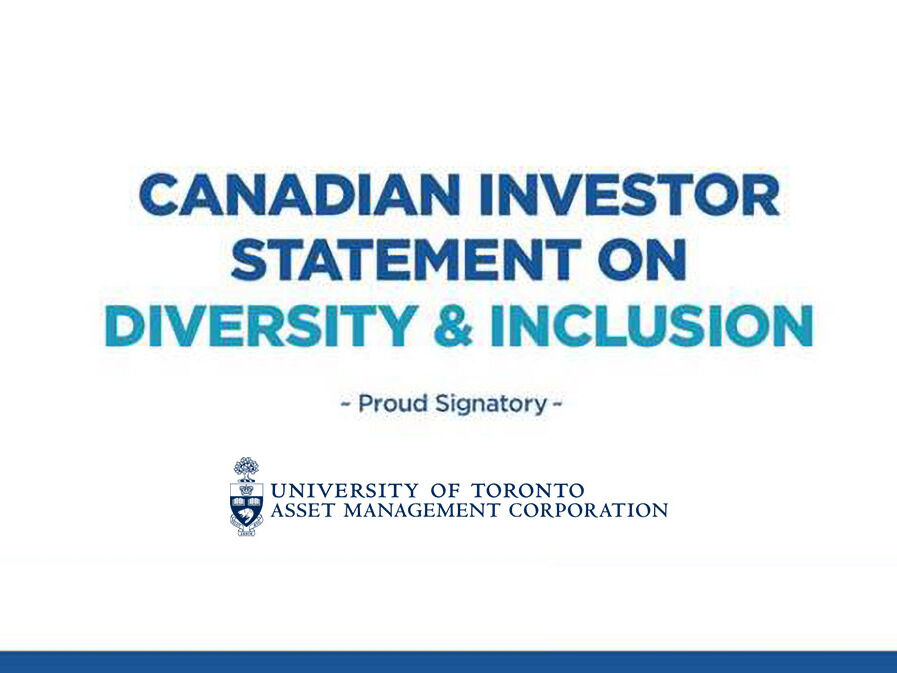 Canadian Investor Statement on Diversity & Inclusion - Proud Signatory