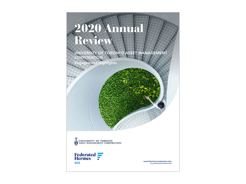 Cover of the 2020 Annual Review from EOS at Federated Hermes.