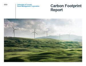 2022 UTAM Carbon Footprint Report cover