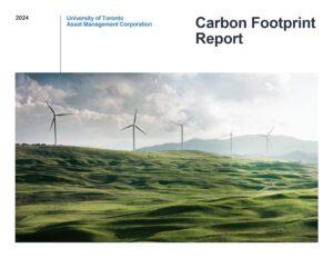 2024 UTAM Carbon Footprint Report cover