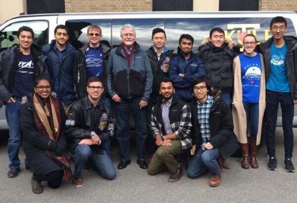 Mart Liinve helped fund a van for student clubs to reach competitions and events.